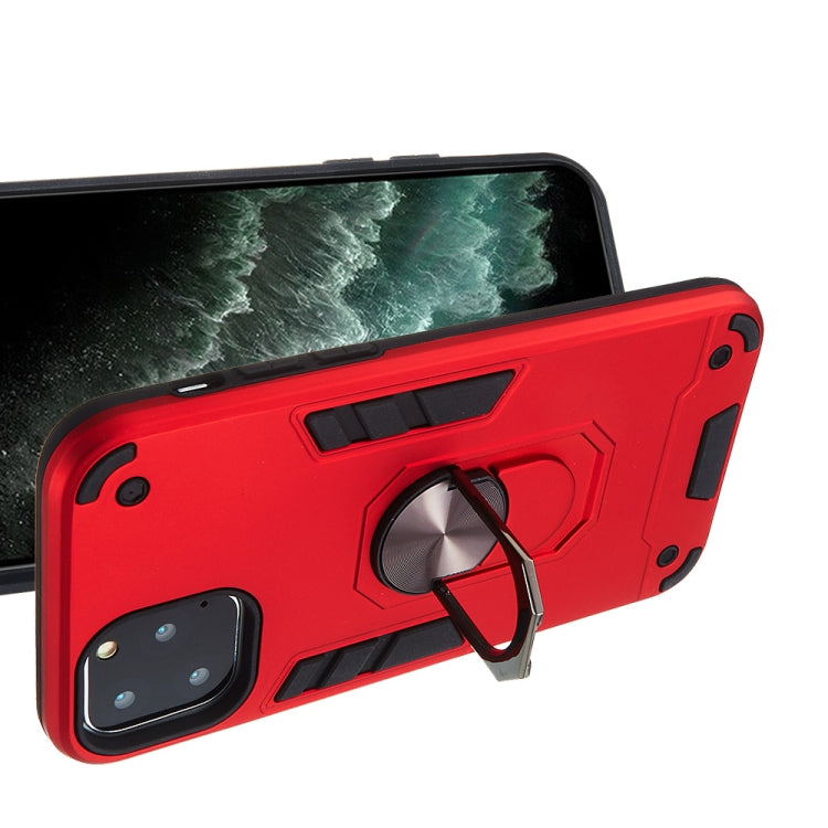 For iPhone 11 Pro 2 in 1 Armour Series PC + TPU Protective Case with Ring Holder