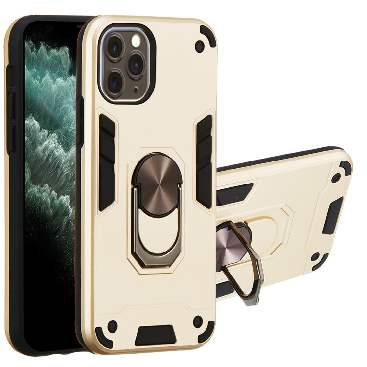For iPhone 11 Pro 2 in 1 Armour Series PC + TPU Protective Case with Ring Holder