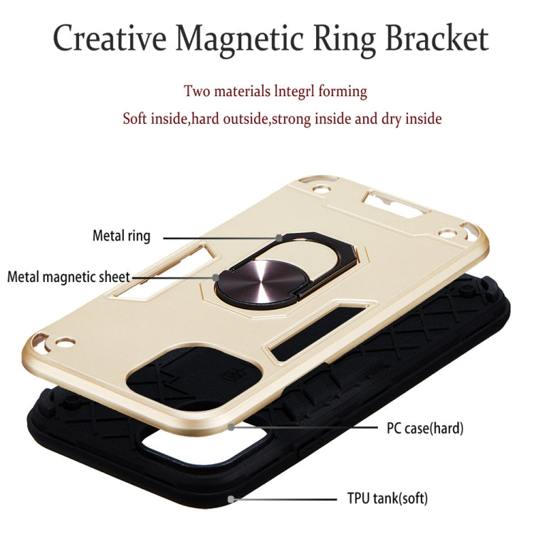 For iPhone 11 Pro 2 in 1 Armour Series PC + TPU Protective Case with Ring Holder
