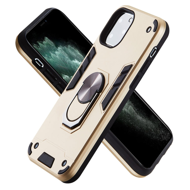 For iPhone 11 Pro 2 in 1 Armour Series PC + TPU Protective Case with Ring Holder