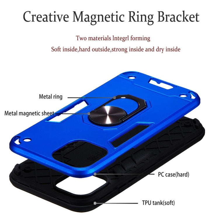 For iPhone 11 Pro 2 in 1 Armour Series PC + TPU Protective Case with Ring Holder