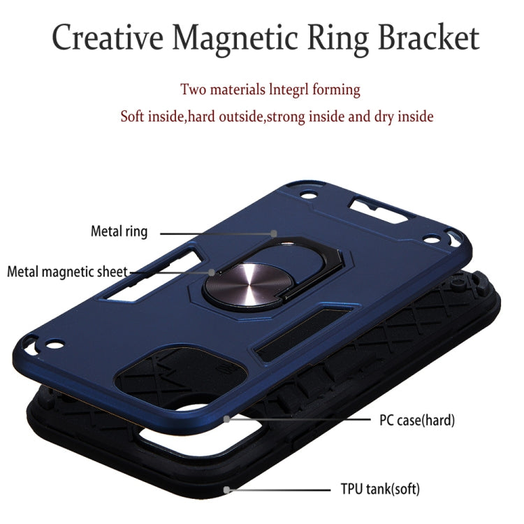 For iPhone 11 Pro 2 in 1 Armour Series PC + TPU Protective Case with Ring Holder