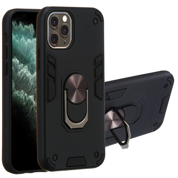 For iPhone 11 Pro 2 in 1 Armour Series PC + TPU Protective Case with Ring Holder
