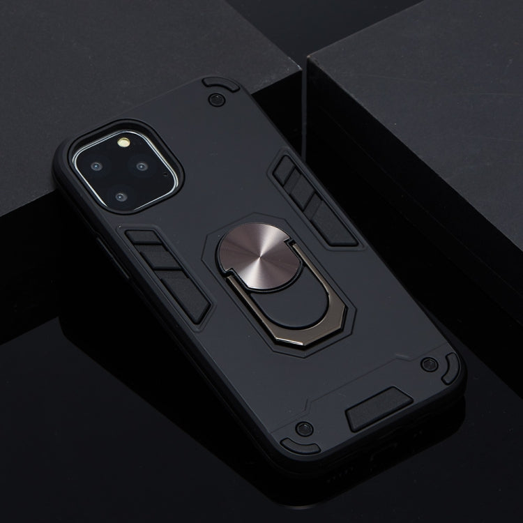 For iPhone 11 Pro 2 in 1 Armour Series PC + TPU Protective Case with Ring Holder