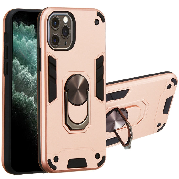 For iPhone 11 Pro 2 in 1 Armour Series PC + TPU Protective Case with Ring Holder