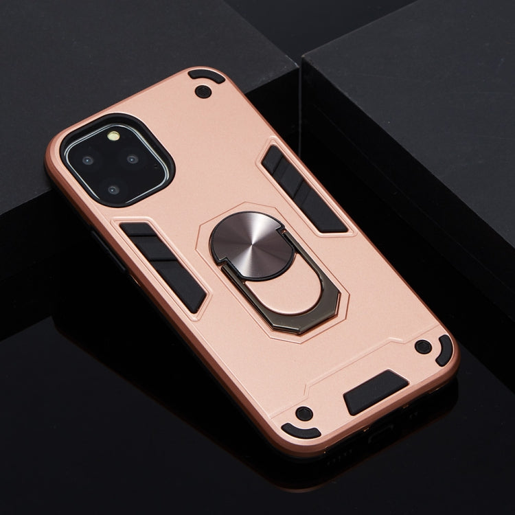 For iPhone 11 Pro 2 in 1 Armour Series PC + TPU Protective Case with Ring Holder