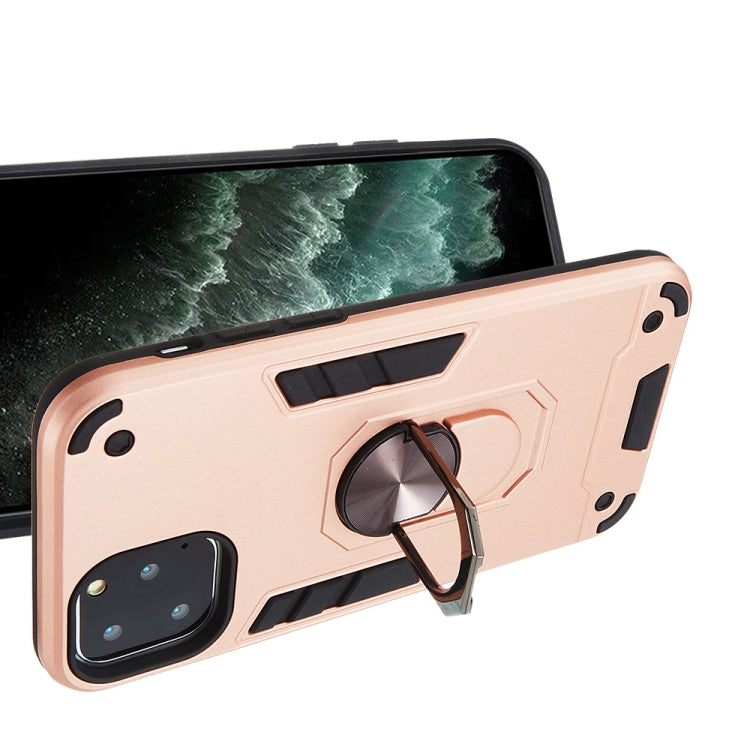 For iPhone 11 Pro 2 in 1 Armour Series PC + TPU Protective Case with Ring Holder