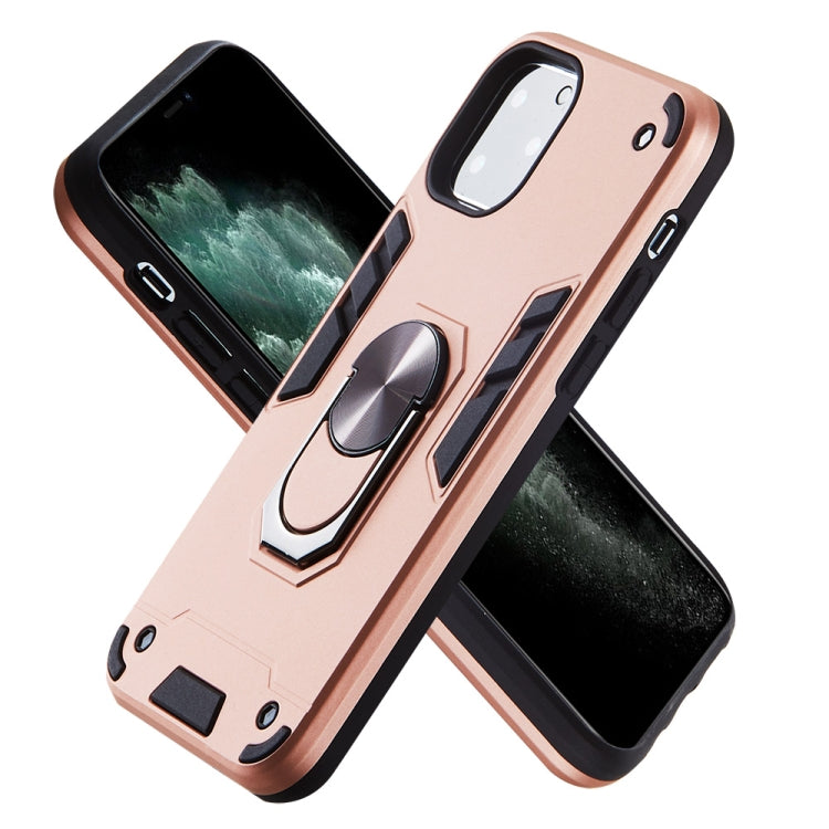 For iPhone 11 Pro 2 in 1 Armour Series PC + TPU Protective Case with Ring Holder