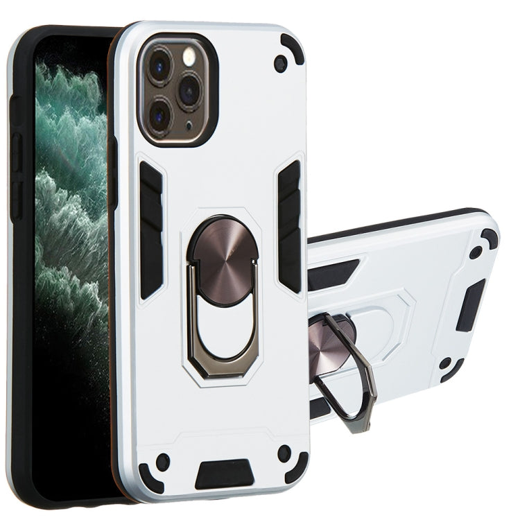 For iPhone 11 Pro 2 in 1 Armour Series PC + TPU Protective Case with Ring Holder