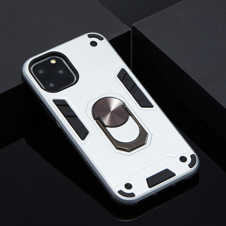 For iPhone 11 Pro 2 in 1 Armour Series PC + TPU Protective Case with Ring Holder