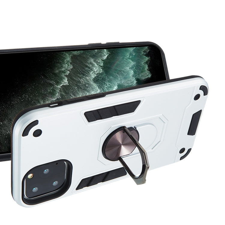For iPhone 11 Pro 2 in 1 Armour Series PC + TPU Protective Case with Ring Holder