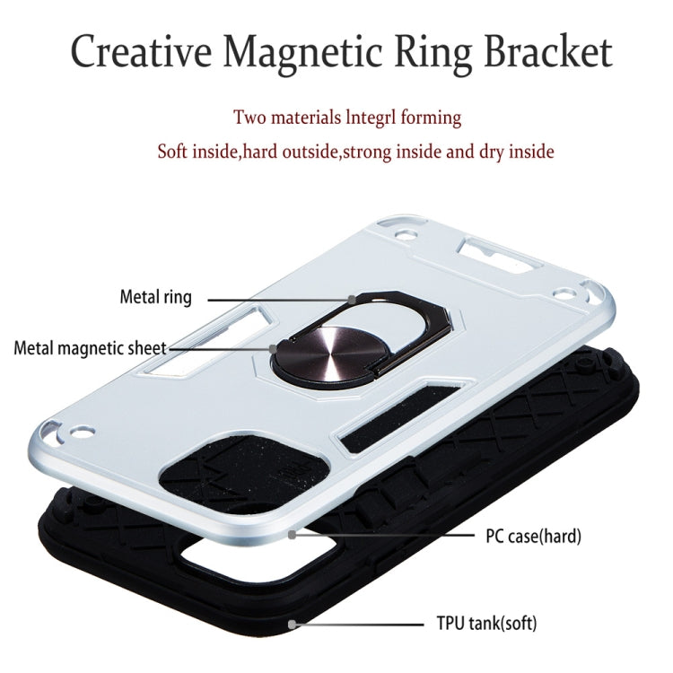 For iPhone 11 Pro 2 in 1 Armour Series PC + TPU Protective Case with Ring Holder