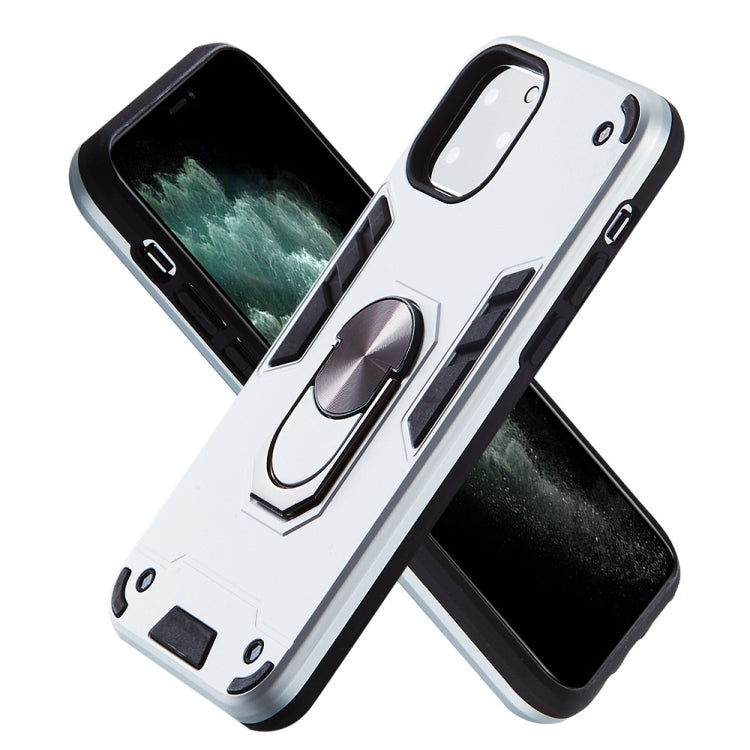 For iPhone 11 Pro 2 in 1 Armour Series PC + TPU Protective Case with Ring Holder
