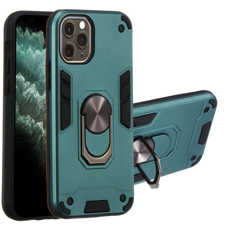 For iPhone 11 Pro 2 in 1 Armour Series PC + TPU Protective Case with Ring Holder