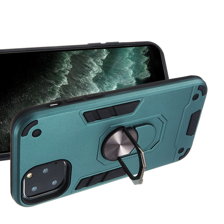 For iPhone 11 Pro 2 in 1 Armour Series PC + TPU Protective Case with Ring Holder