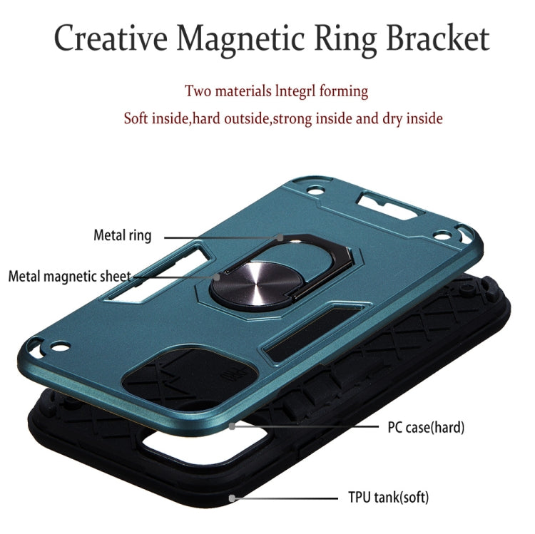For iPhone 11 Pro 2 in 1 Armour Series PC + TPU Protective Case with Ring Holder