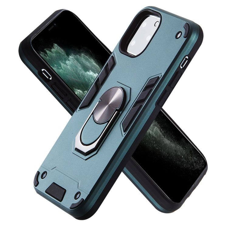 For iPhone 11 Pro 2 in 1 Armour Series PC + TPU Protective Case with Ring Holder