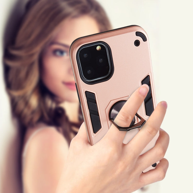 For iPhone 11 Pro 2 in 1 Armour Series PC + TPU Protective Case with Ring Holder