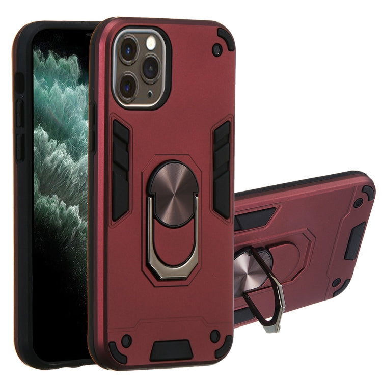 For iPhone 11 Pro 2 in 1 Armour Series PC + TPU Protective Case with Ring Holder