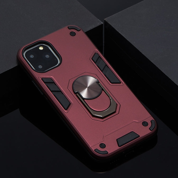 For iPhone 11 Pro 2 in 1 Armour Series PC + TPU Protective Case with Ring Holder