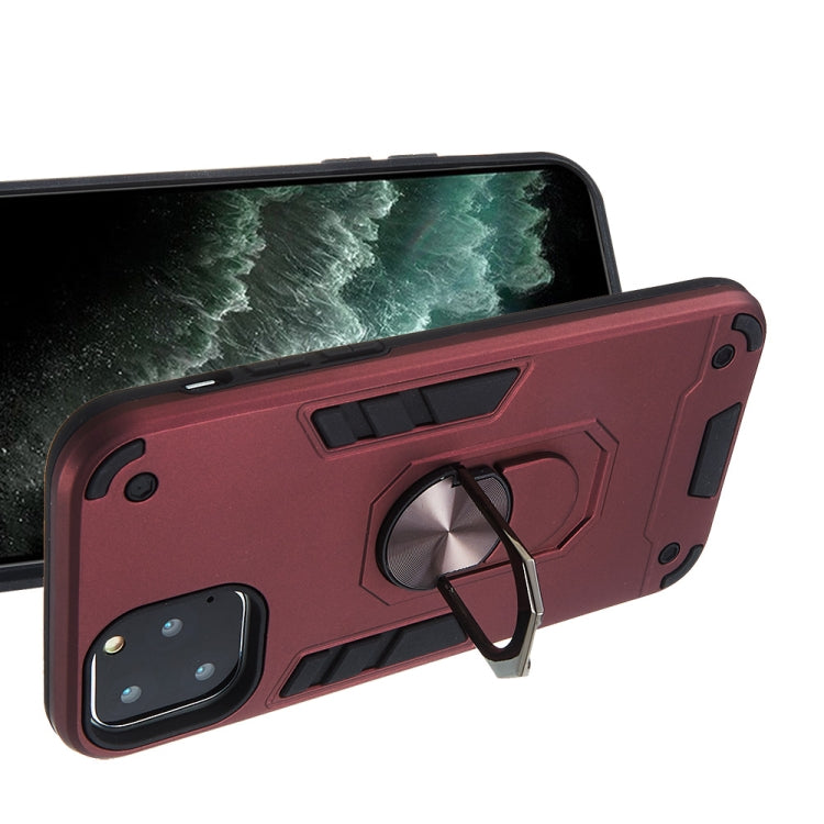 For iPhone 11 Pro 2 in 1 Armour Series PC + TPU Protective Case with Ring Holder