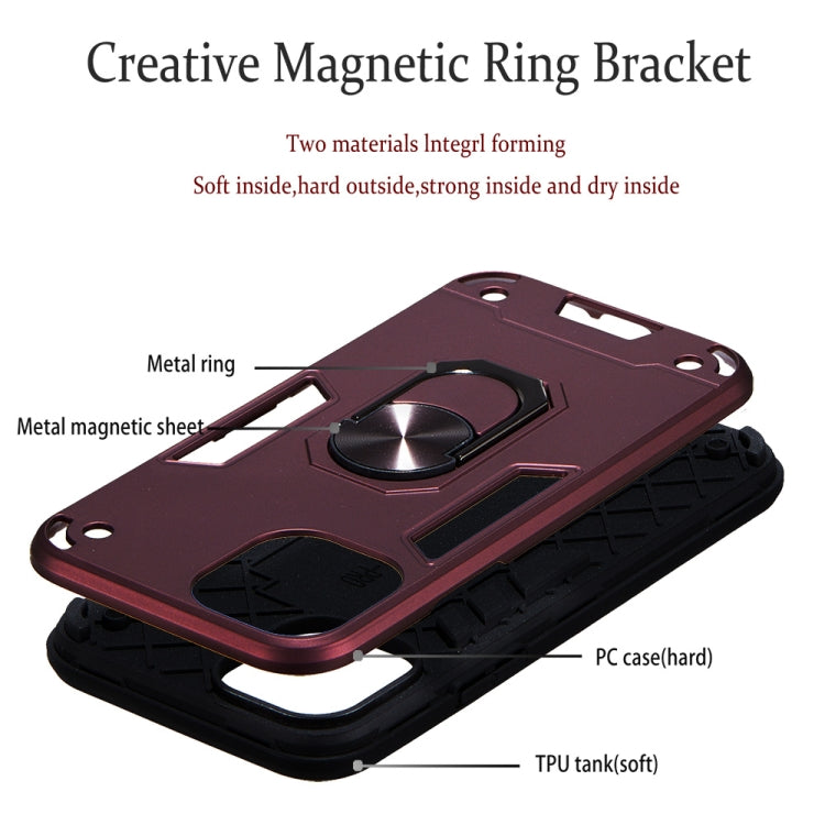 For iPhone 11 Pro 2 in 1 Armour Series PC + TPU Protective Case with Ring Holder