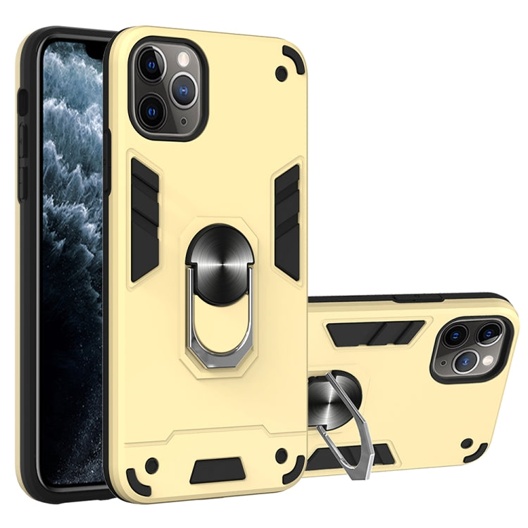 For iPhone 11 Pro Max 2 in 1 Armour Series PC + TPU Protective Case with Ring Holder
