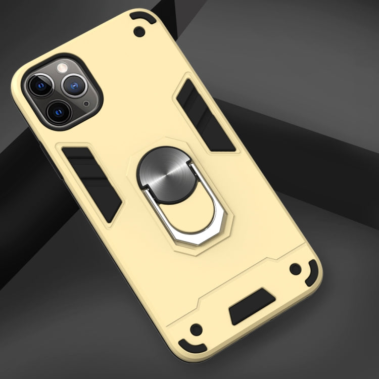 For iPhone 11 Pro Max 2 in 1 Armour Series PC + TPU Protective Case with Ring Holder