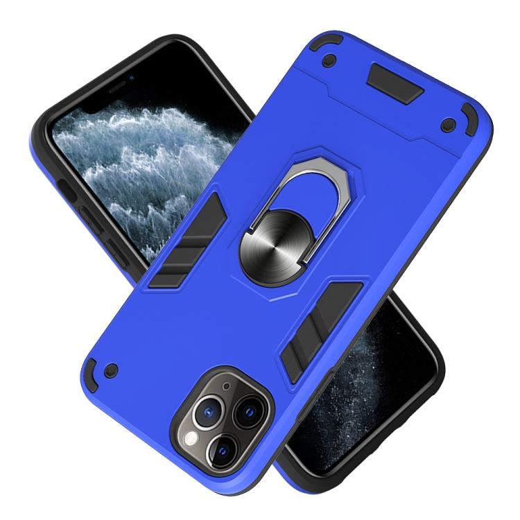 For iPhone 11 Pro Max 2 in 1 Armour Series PC + TPU Protective Case with Ring Holder