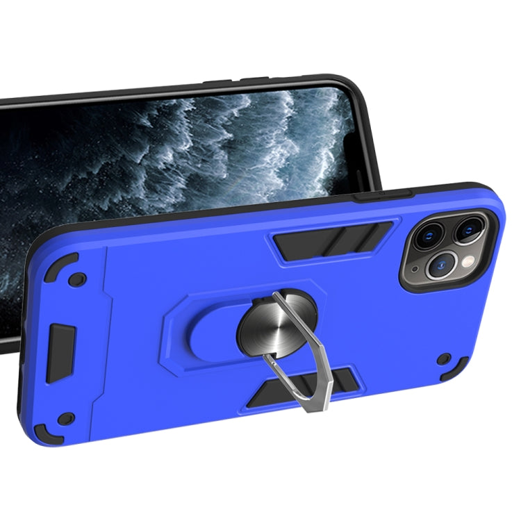 For iPhone 11 Pro Max 2 in 1 Armour Series PC + TPU Protective Case with Ring Holder