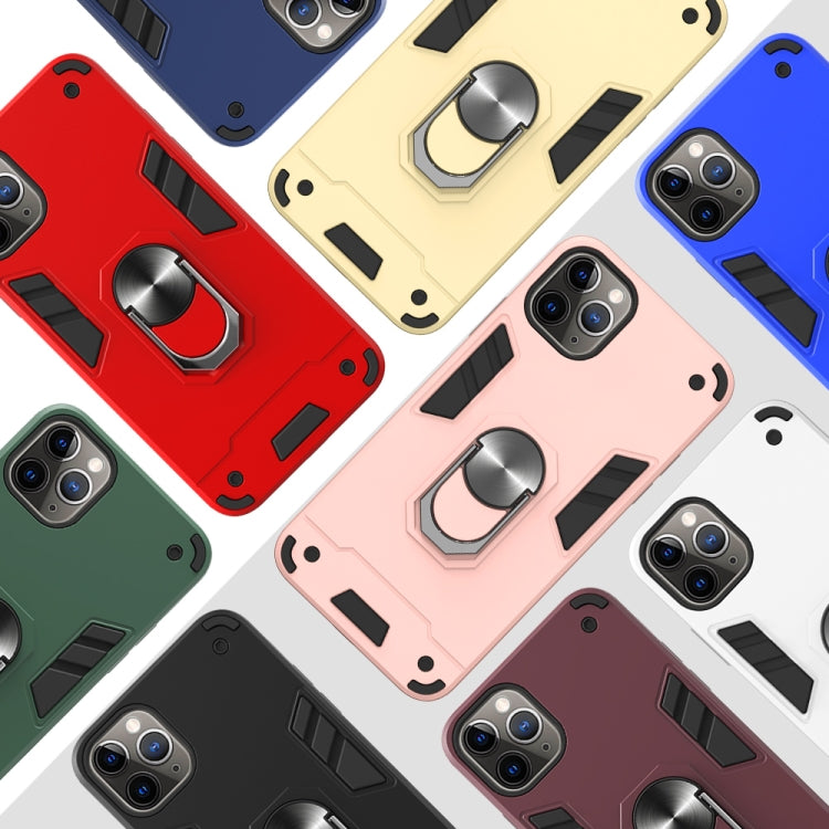 For iPhone 11 Pro Max 2 in 1 Armour Series PC + TPU Protective Case with Ring Holder