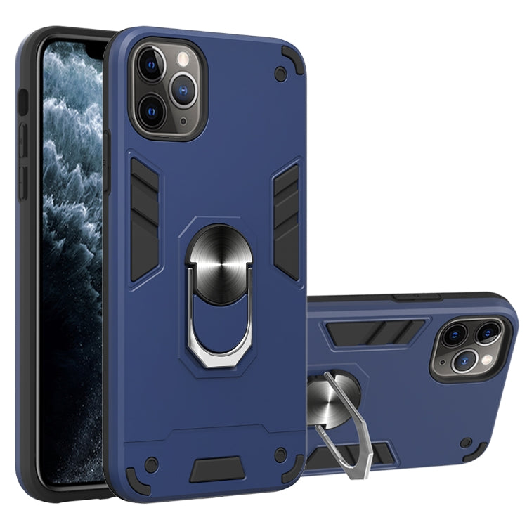 For iPhone 11 Pro Max 2 in 1 Armour Series PC + TPU Protective Case with Ring Holder