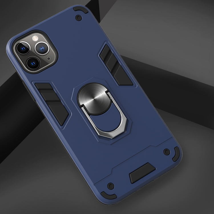 For iPhone 11 Pro Max 2 in 1 Armour Series PC + TPU Protective Case with Ring Holder