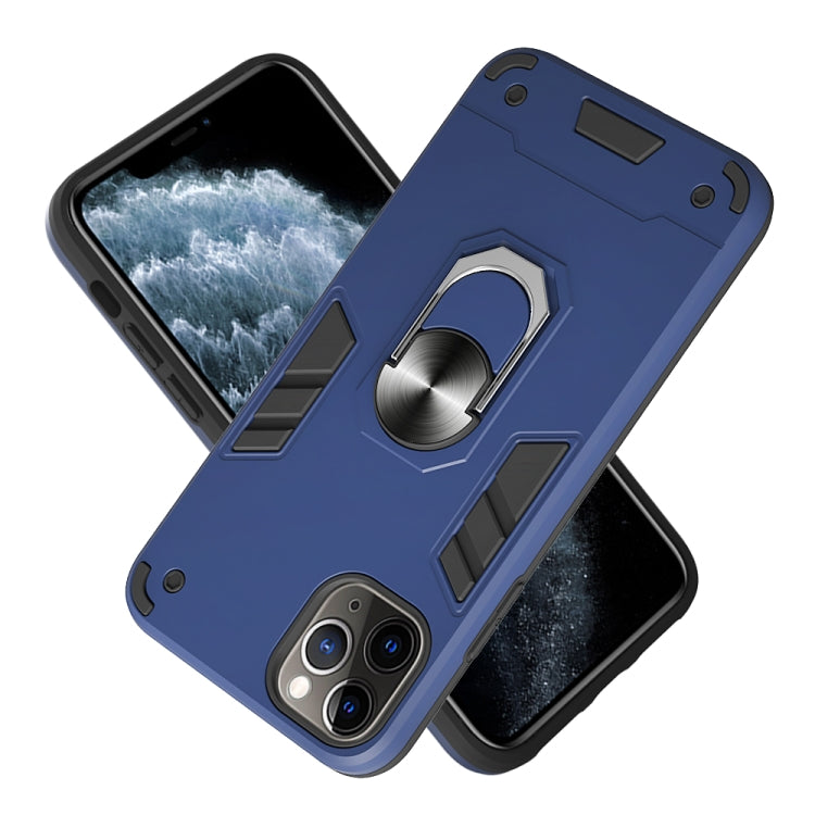 For iPhone 11 Pro Max 2 in 1 Armour Series PC + TPU Protective Case with Ring Holder