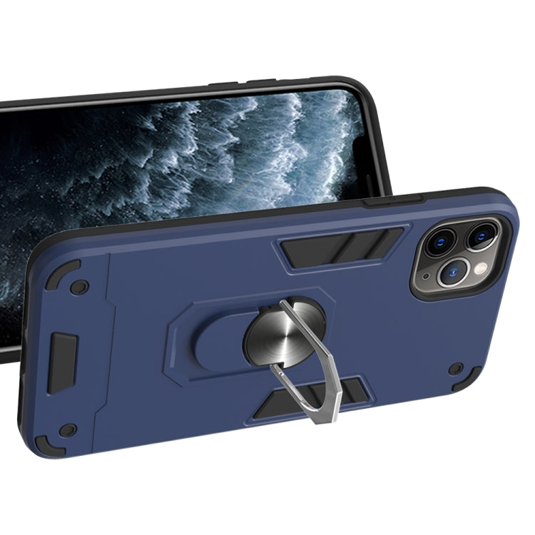 For iPhone 11 Pro Max 2 in 1 Armour Series PC + TPU Protective Case with Ring Holder