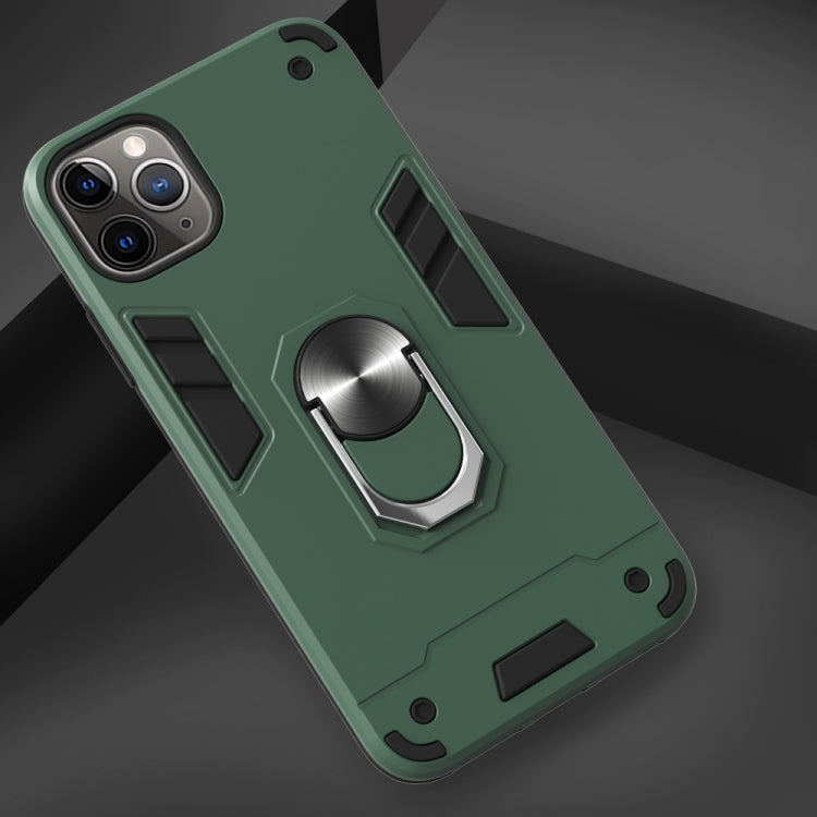 For iPhone 11 Pro Max 2 in 1 Armour Series PC + TPU Protective Case with Ring Holder
