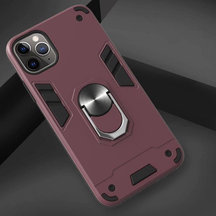 For iPhone 11 Pro Max 2 in 1 Armour Series PC + TPU Protective Case with Ring Holder