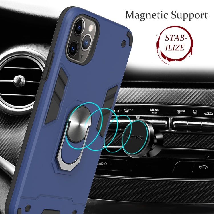 For iPhone 11 Pro Max 2 in 1 Armour Series PC + TPU Protective Case with Ring Holder