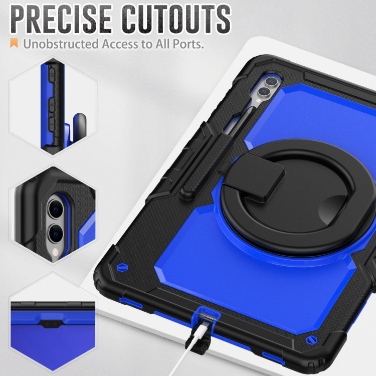 For Samsung Galaxy Tab S10 Ultra D Type Silicone Hybrid PC Tablet Case with Handle Holder