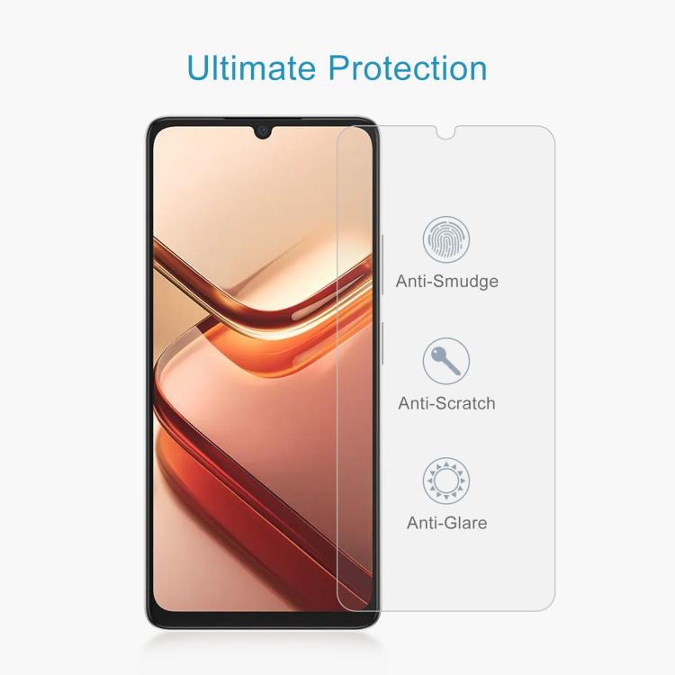 For DOOGEE Note 58 10pcs 0.26mm 9H 2.5D Tempered Glass Film