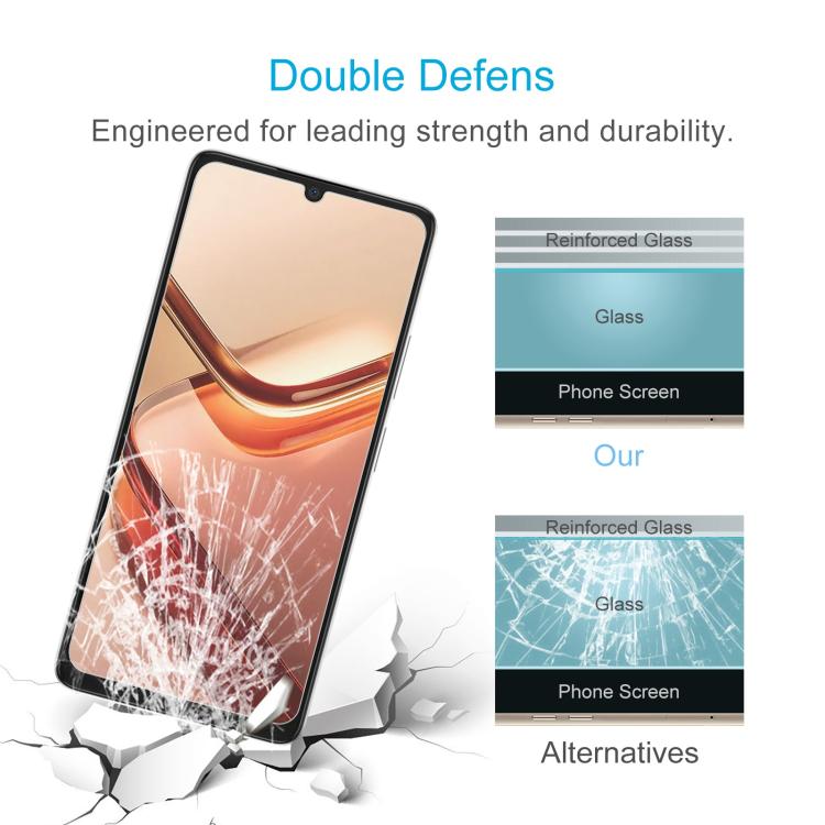 For DOOGEE Note 58 10pcs 0.26mm 9H 2.5D Tempered Glass Film