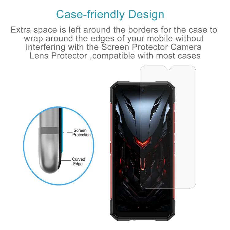 For DOOGEE S200 Plus 10pcs 0.26mm 9H 2.5D Tempered Glass Film