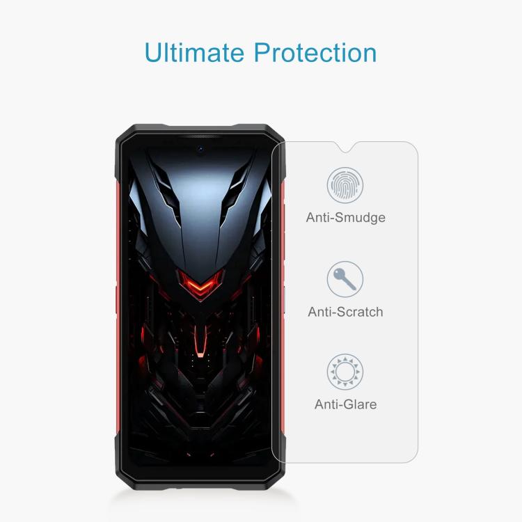 For DOOGEE S200 Plus 10pcs 0.26mm 9H 2.5D Tempered Glass Film