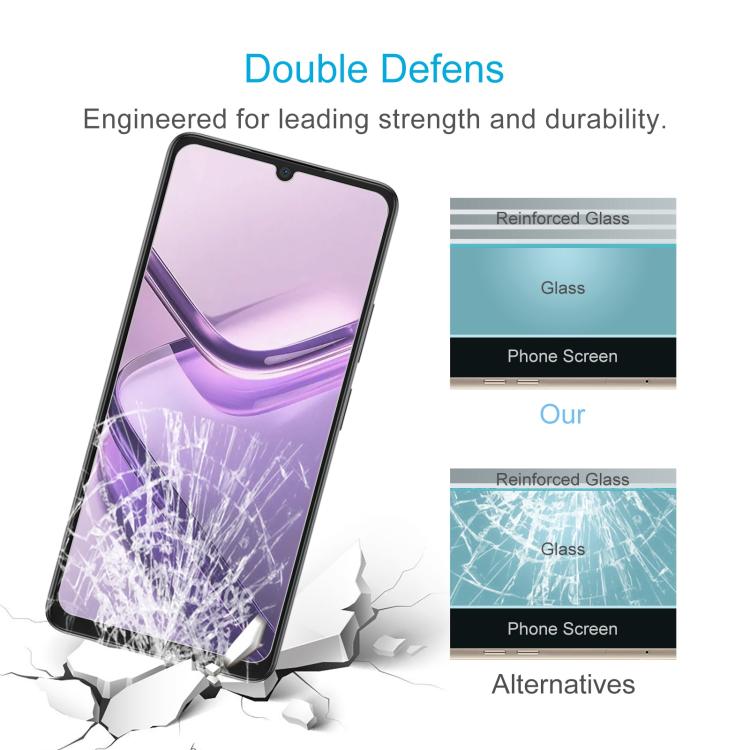 For DOOGEE Note 58 Pro 50pcs 0.26mm 9H 2.5D Tempered Glass Film