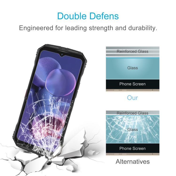 For DOOGEE S118 Pro 50pcs 0.26mm 9H 2.5D Tempered Glass Film