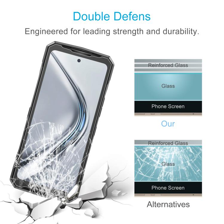 For DOOGEE N60 Pro 50pcs 0.26mm 9H 2.5D Tempered Glass Film