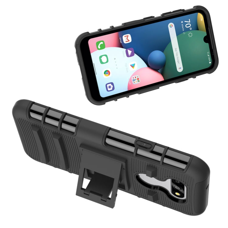 For LG K31 Sliding Bushing Mobile Phone Protective Case with Stand