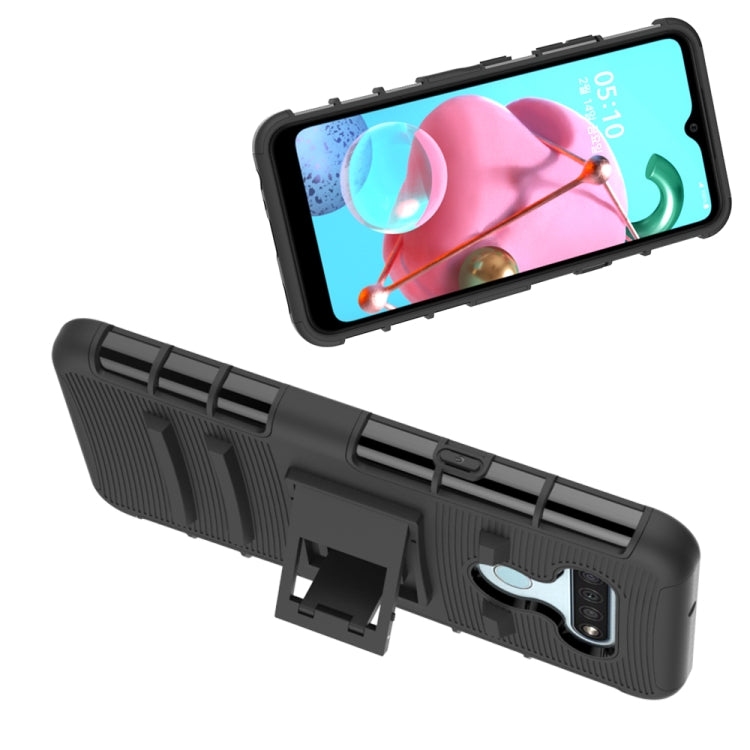 For LG K51 Sliding Bushing Mobile Phone Protective Case with Stand
