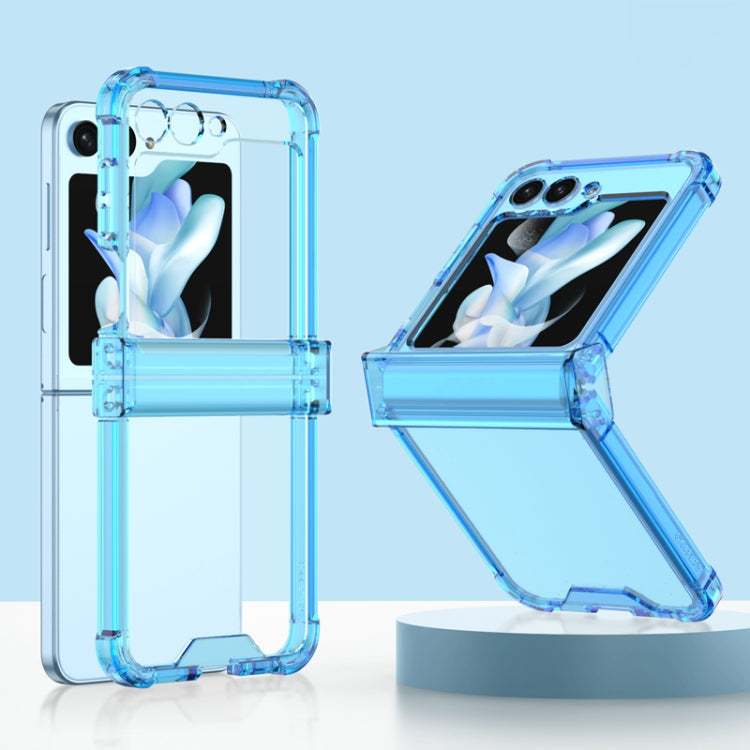 For Samsung Galaxy Z Flip5 GKK Electroplated Airbag Hinge Shockproof Phone Case with Ring Holder