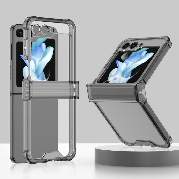 For Samsung Galaxy Z Flip5 GKK Electroplated Airbag Hinge Shockproof Phone Case with Ring Holder